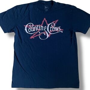 Counting‎ Crows Navy Blue Short Sleeve Tee